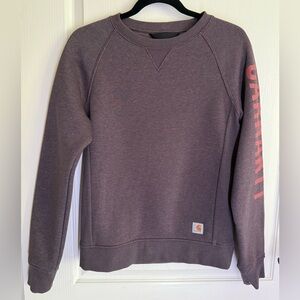 Carhartt Women’s Crewneck in Purple with Pink Accents